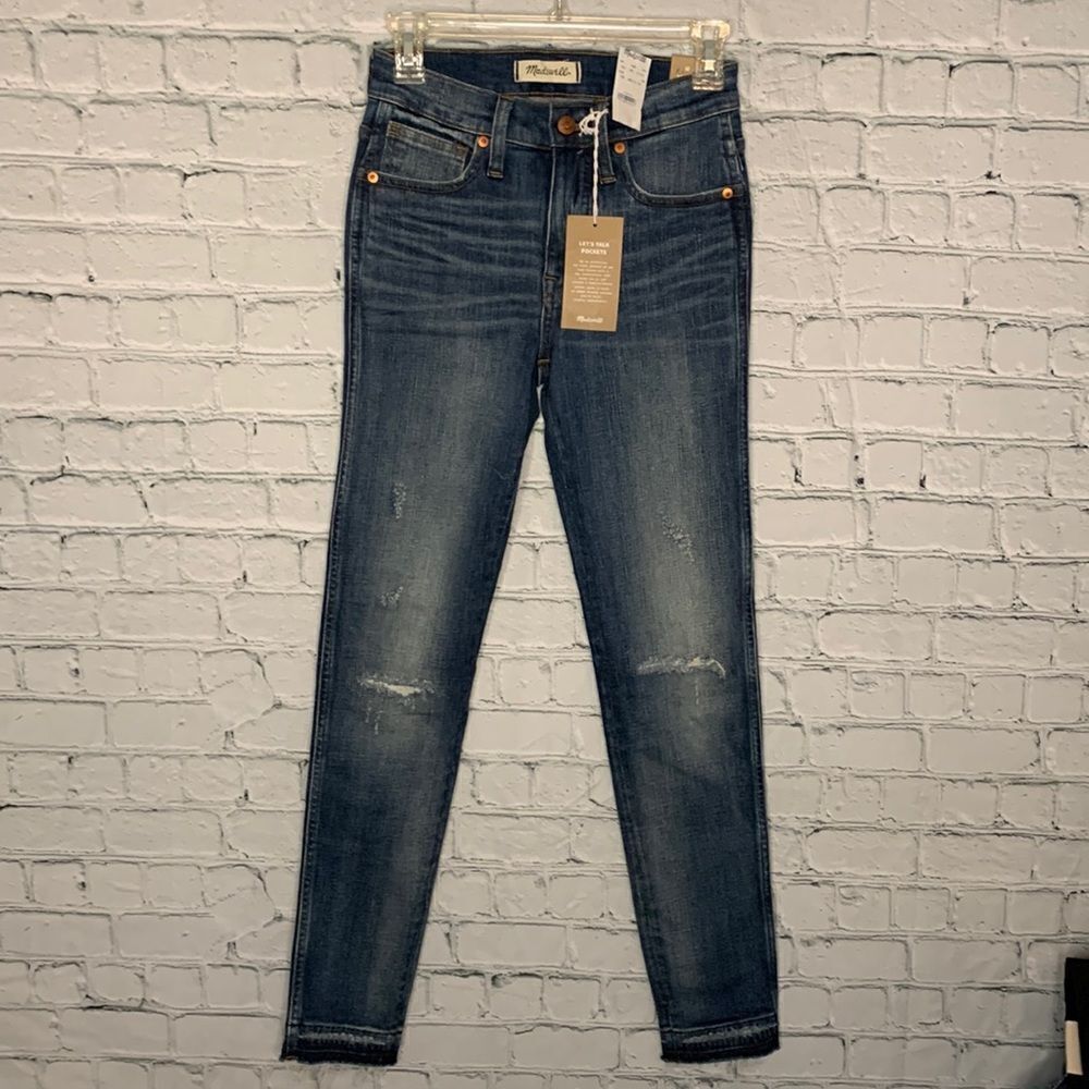 NWT Madewell high rise skinny jeans. Size 24